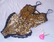 Leopard silk teddy camiknicker by Francois de Loire